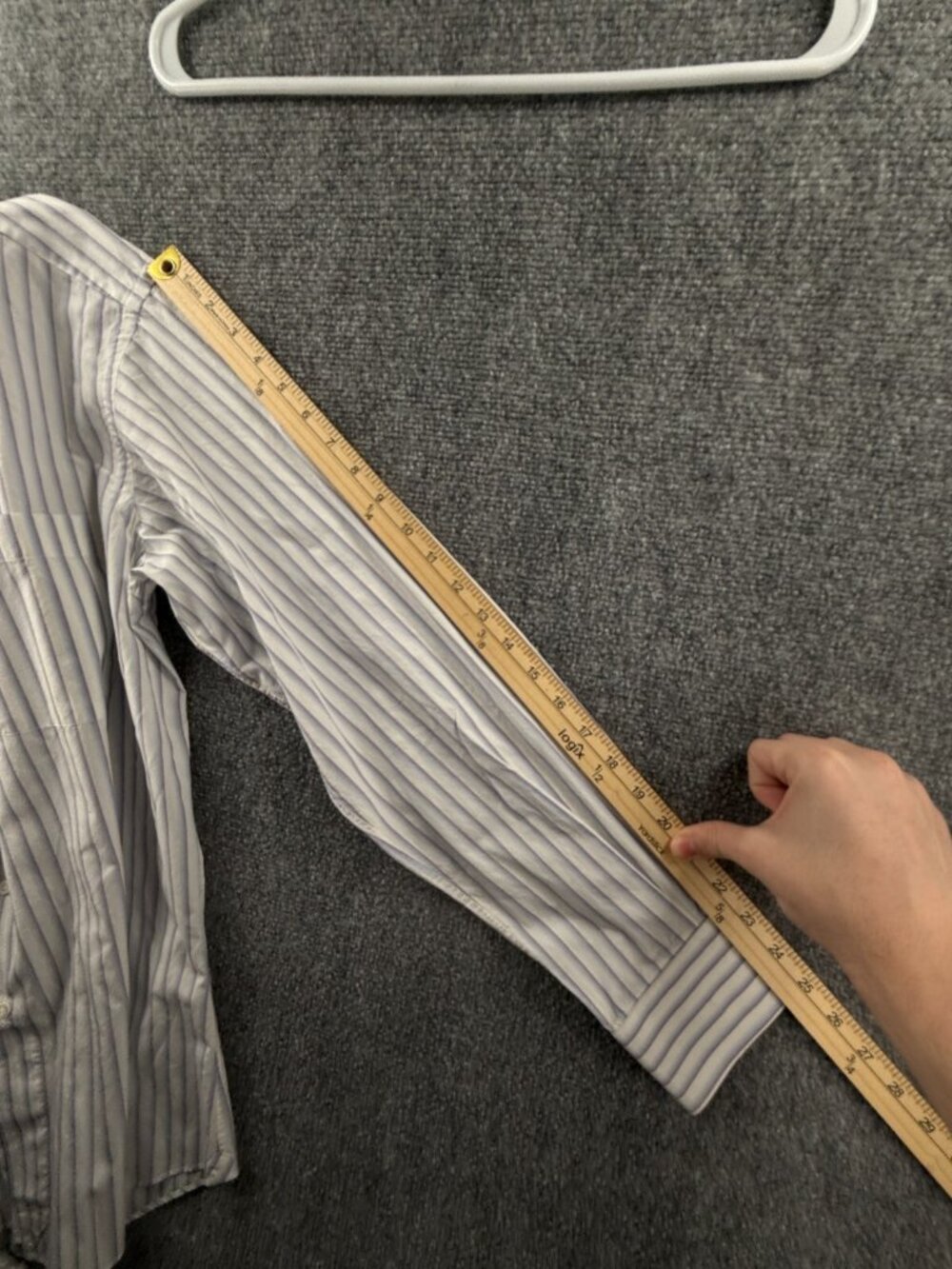 Ermenegildo Zegna 15.5 Long Sleeve Button Up Shirt Men Striped Blue Purple - Picture 15 of 16